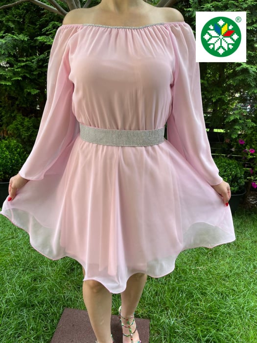 Rochie scurta Ecaterina roz [1]