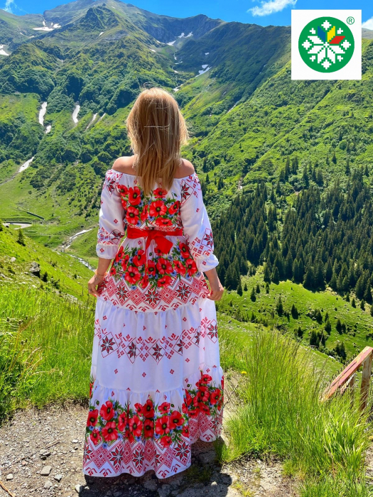 Rochie traditionala volane lunga Iuliana [2]