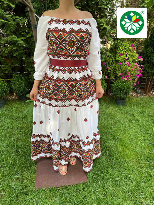 Rochie traditionala volane lunga Liliana [1]