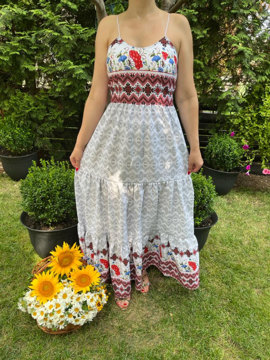 Rochie traditionala volane lunga Lucia [1]