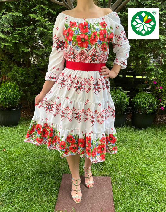 Rochie traditionala volane medie Iuliana [2]
