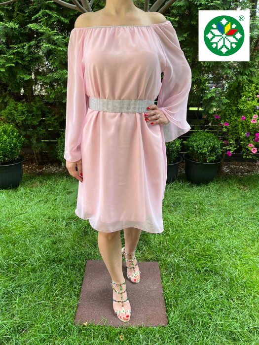Rochie voal Cati roz [3]