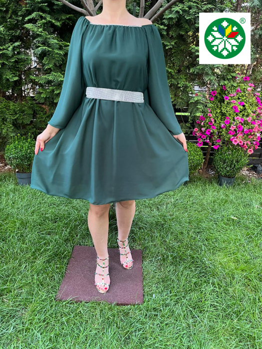 Rochie voal Cati verde [2]