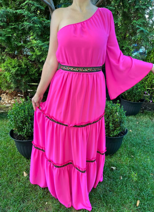Rochie volane Sonia fucsia [1]