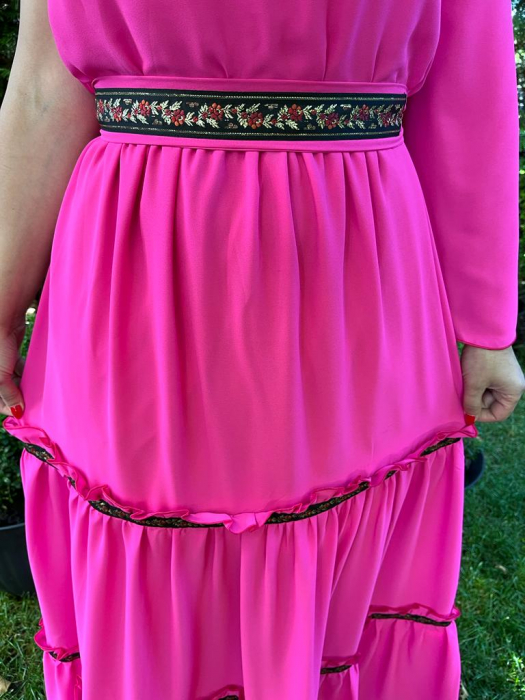 Rochie volane Sonia fucsia [3]