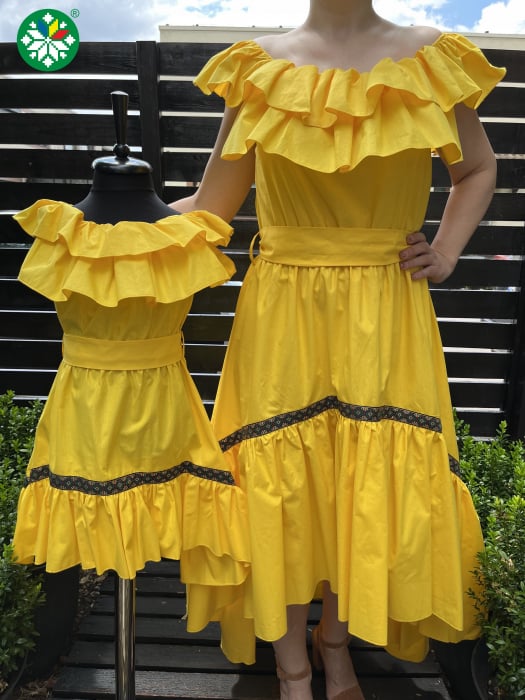 Set rochie Emily galbena [2]