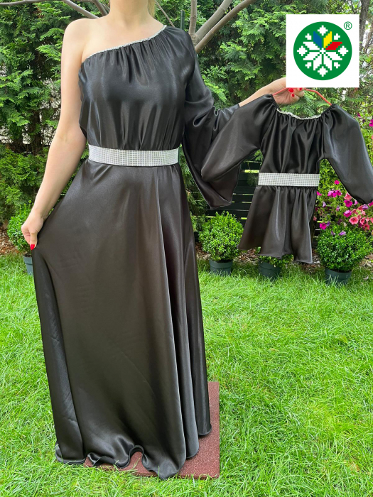 Set rochie lunga Aurora neagra [1]