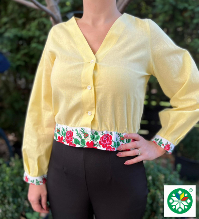 Bluze si topuri - Bluza Amy galbena