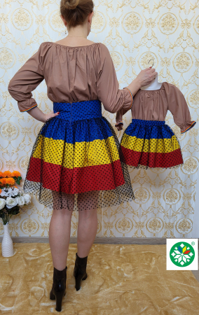 Set mama-fiica compleuri tricolor [1]