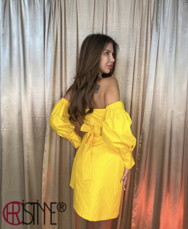 Rochie corset Barbie galbena [3]