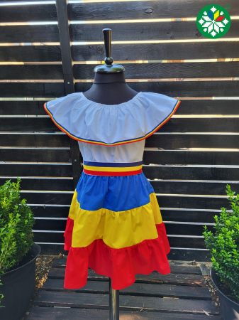Ii cu iz national - Rochie fata tricolor 2