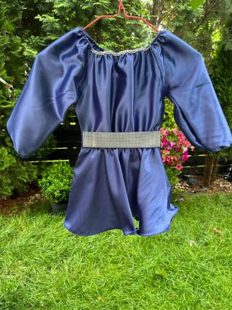 Copii - Rochie fetita Aurora albastra
