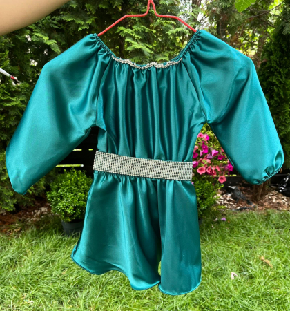 Rochii fete - Rochie fetita Aurora verde