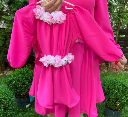 Rochii fete - Rochie fetita Cosanzeana fucsia