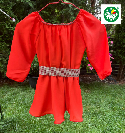 Rochii fete - Rochie fetita Ecaterina portocalie