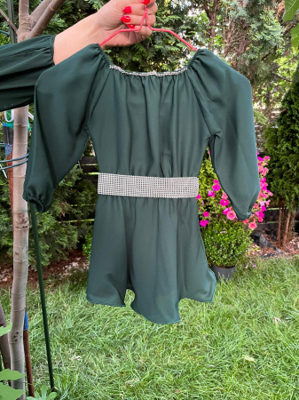 Rochii fete - Rochie fetita Ecaterina verde