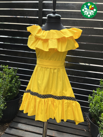 Rochii fete - Rochie fetita Emily galbena