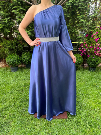 Rochii elegante - Rochie lunga Aurora albastra