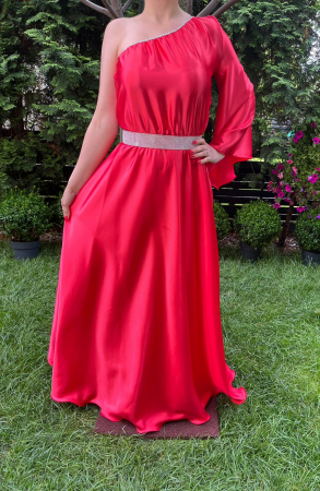 Rochii elegante - Rochie lunga Aurora rosie