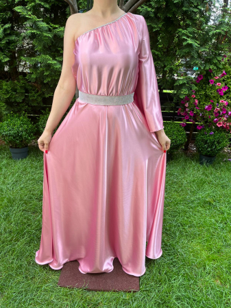 Rochii elegante - Rochie lunga Aurora roz