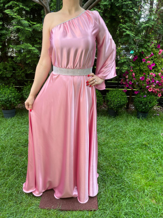 Rochie lunga Aurora roz [2]