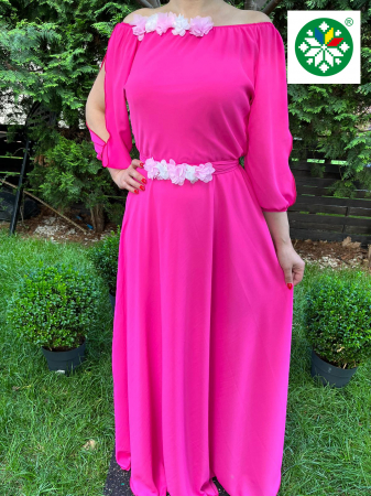 Femei - Rochie lunga Cosanzeana fucsia