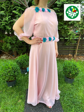 Rochie lunga Cosanzeana roz [1]