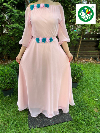 Rochii elegante - Rochie lunga Cosanzeana roz