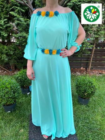 Rochie lunga Cosanzeana turquoise [1]