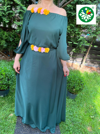 Rochie lunga Cosanzeana verde [1]
