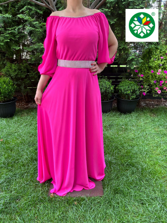 Rochie lunga Ecaterina fucsia [1]