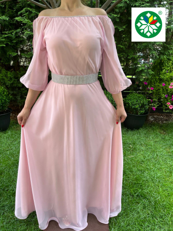 Rochii elegante - Rochie lunga Ecaterina roz