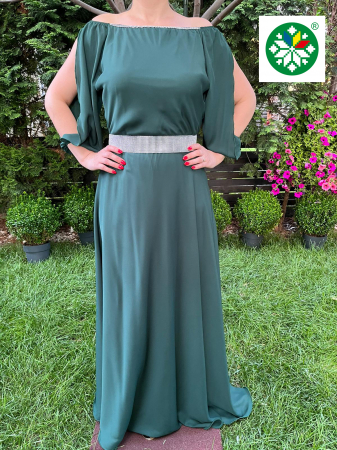 Rochii elegante - Rochie lunga Ecaterina verde