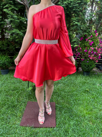Rochie scurta Aurora rosie [1]