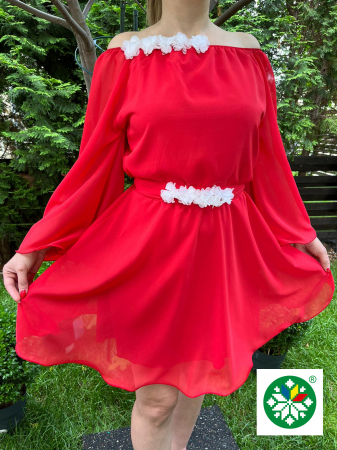 Femei - Rochie scurta Cosanzeana rosie