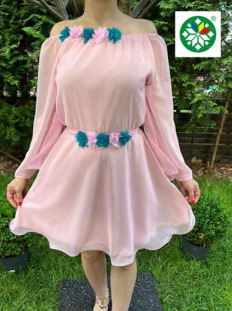 Femei - Rochie scurta Cosanzeana roz