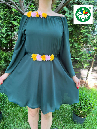 Femei - Rochie scurta Cosanzeana verde