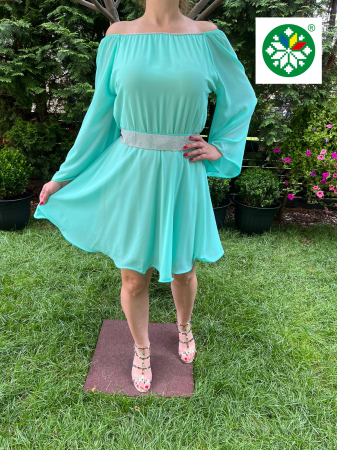 Rochie scurta Ecaterina turquoise [1]