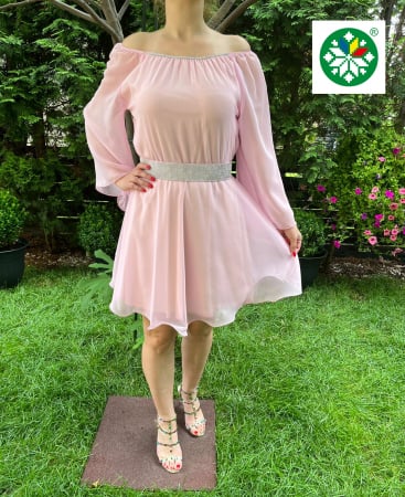 Rochie scurta Ecaterina roz [2]