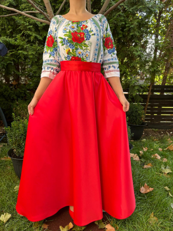 Rochii traditionale - Rochie traditionala lunga Luiza