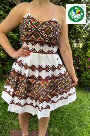 Rochii traditionale - Rochie traditionala pliuri Loredana