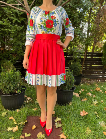 Rochie traditionala pliuri Raluca [1]