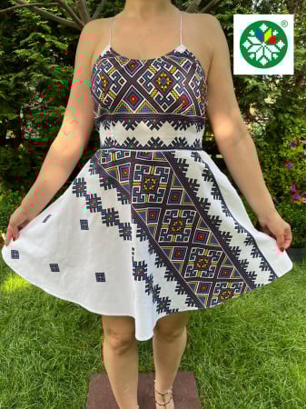 Rochii traditionale - Rochie traditionala scurta Erica
