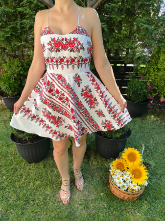 Rochii traditionale - Rochie traditionala scurta Mariuca