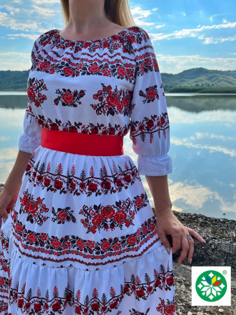 Rochie traditionala volane lunga Ines [1]