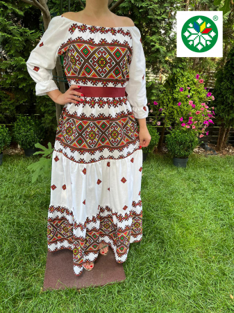 Rochie traditionala volane lunga Liliana [2]