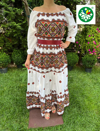 Rochie traditionala volane lunga Liliana [1]