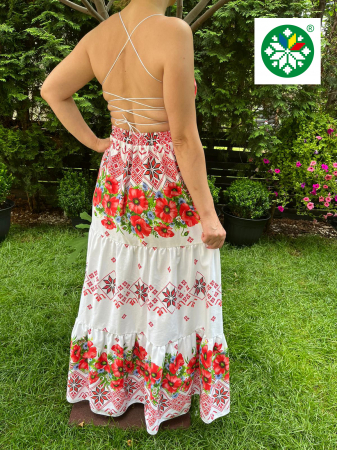 Rochie traditionala volane lunga Teea [1]