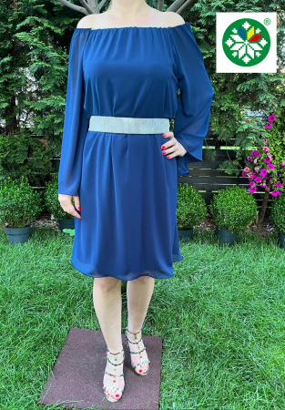 Rochie voal Cati bleumarin [1]