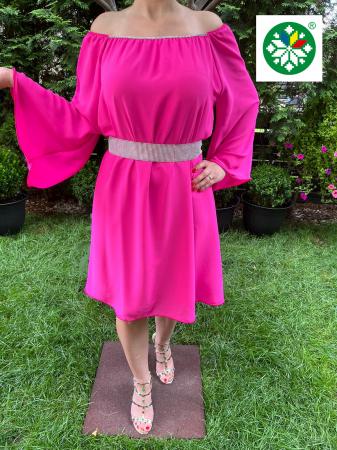 Rochie voal Cati fucsia [1]
